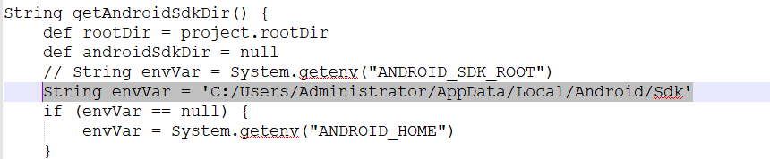 ERROR: No installed build tools found. Install the Android build tools ...