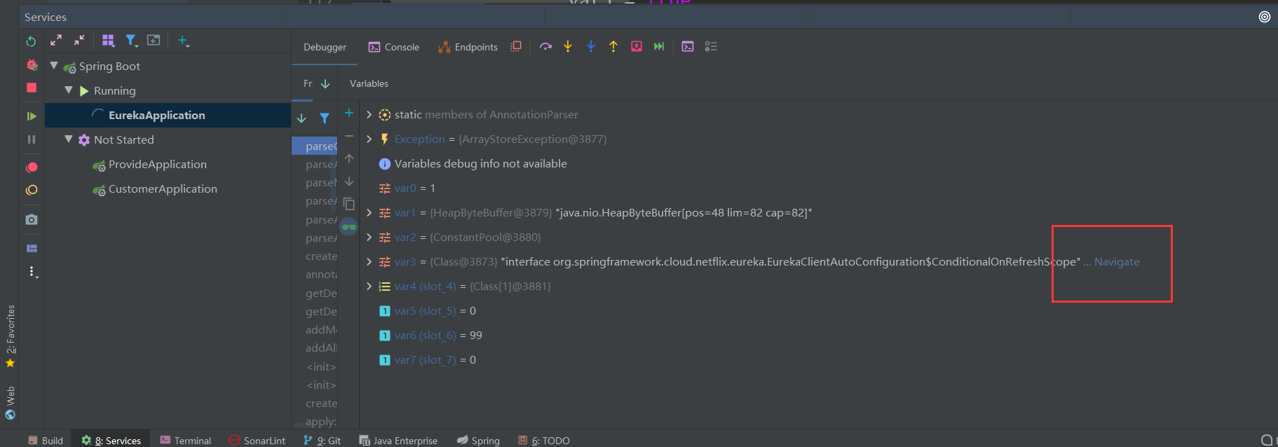 SpringBoot整合eureka异常：java.lang.ArrayStoreException sun.reflect