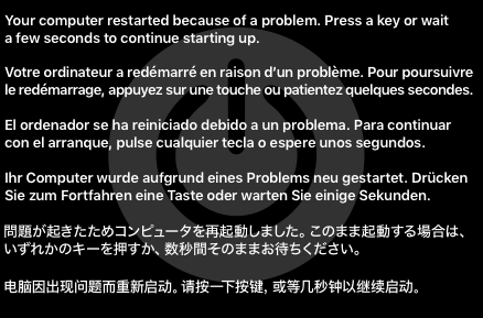 虚拟机安装Mac OS 报五国语言
