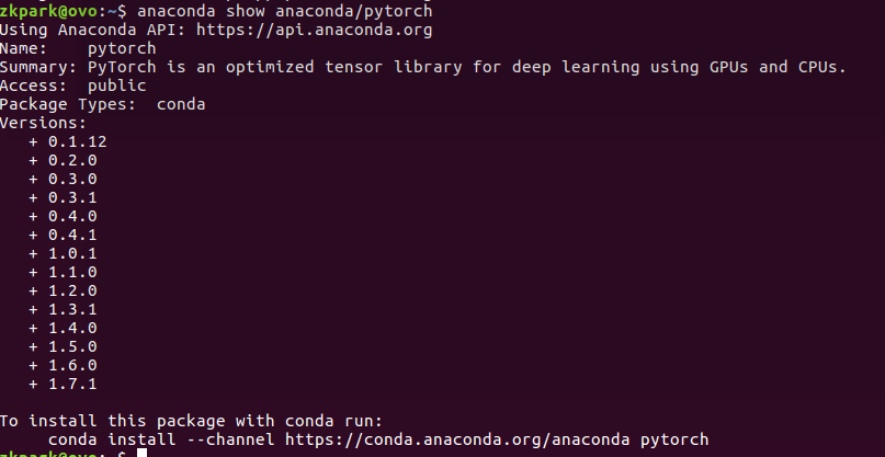 一行命令查看你的ubuntu环境可以安装的tensorflow pytorch版本
