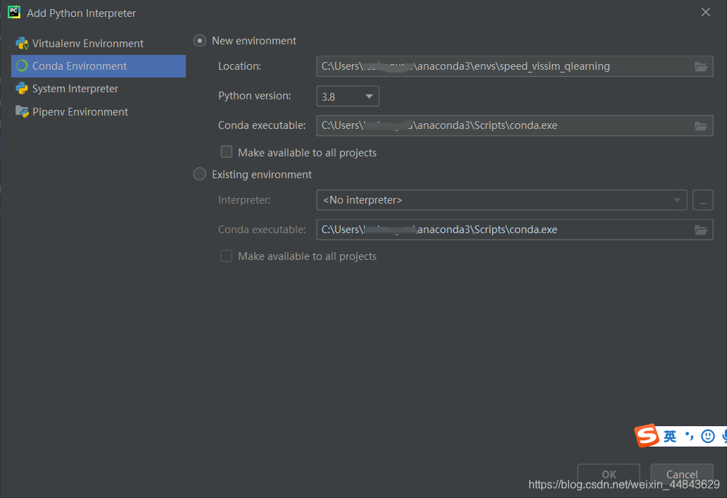 解决pycharm安装conda解释器报错Invalid Python interpreter name ‘conda.exe‘_an ...