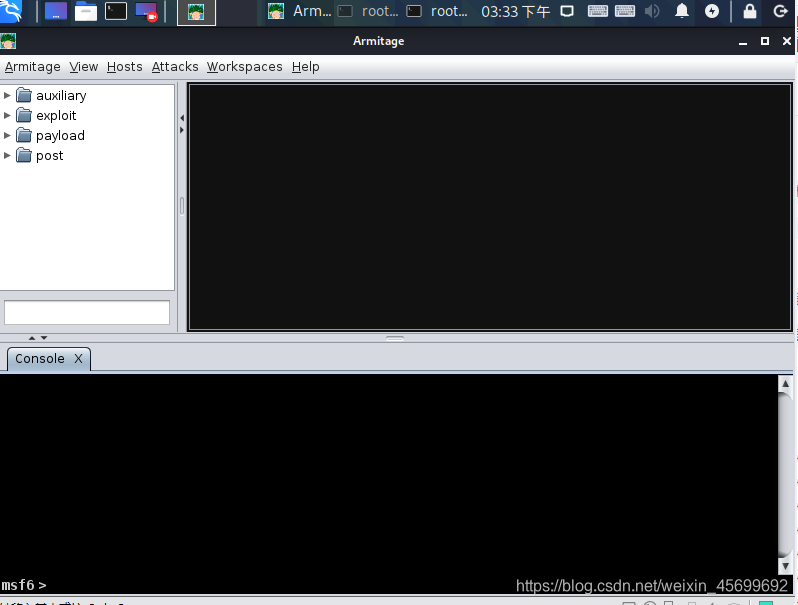 armitage的工作界面