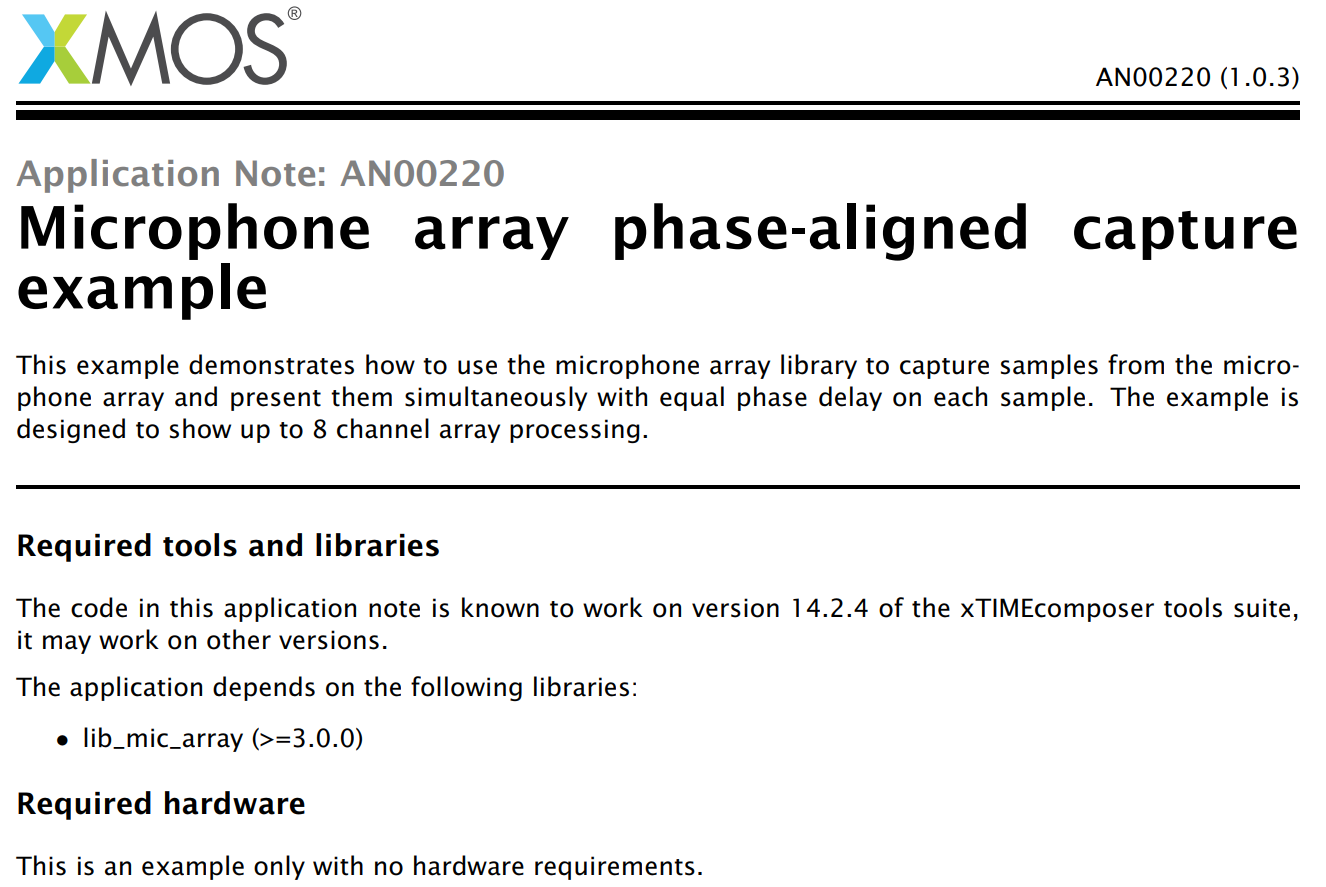 XMOS 开发探索2麦克风拾音_xmos开发视频教程CSDN博客