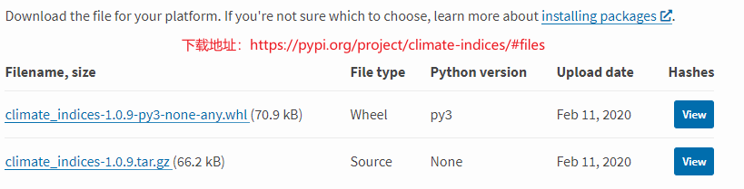 基于Python的Climate Indices库计算SPEI(标准化降水蒸散发指数)01—Climate Indices库的下载和安装 ...