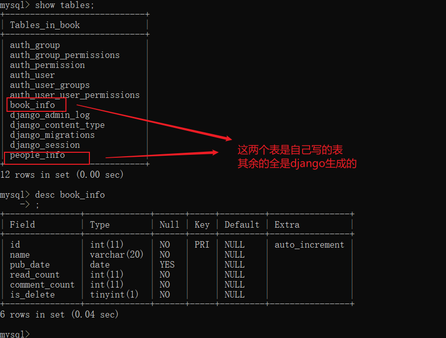 Django连接MySQL数据库和生成迁移文件