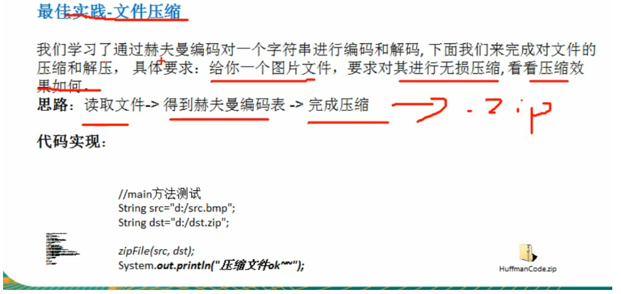 用赫夫曼树进行文件的压缩