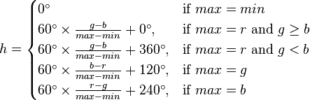 h calculation