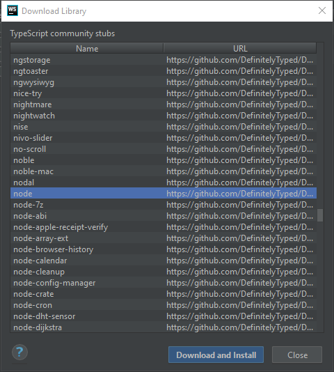 download webstorm nodejs