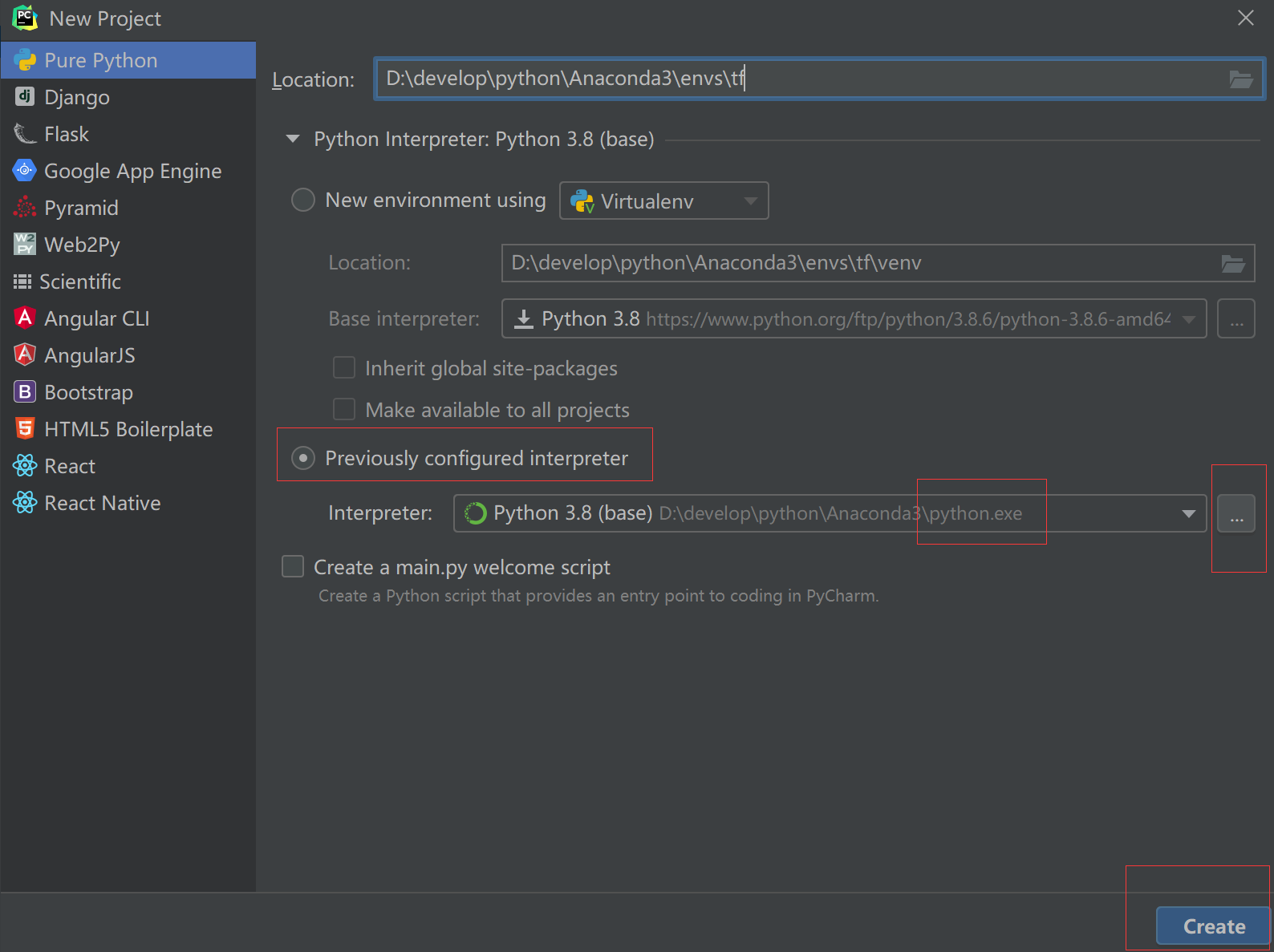 利用PyCharm和Anaconda两步搭建Python开发环境[通俗易懂]_https://bianchenghao6.com/blog_Python_第4张