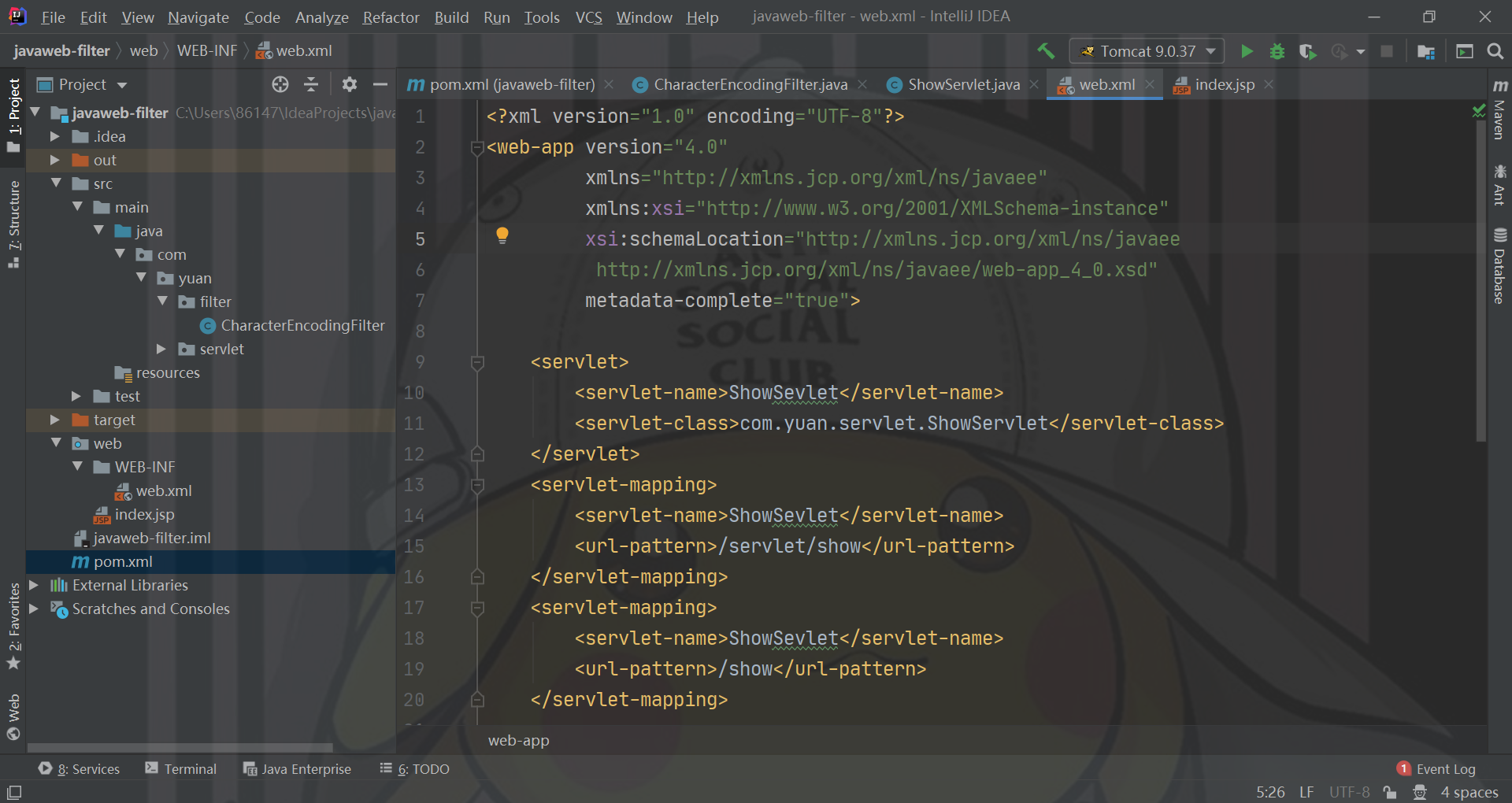 Filter filter exercises UTF-8 encoding conversion - Programmer Sought