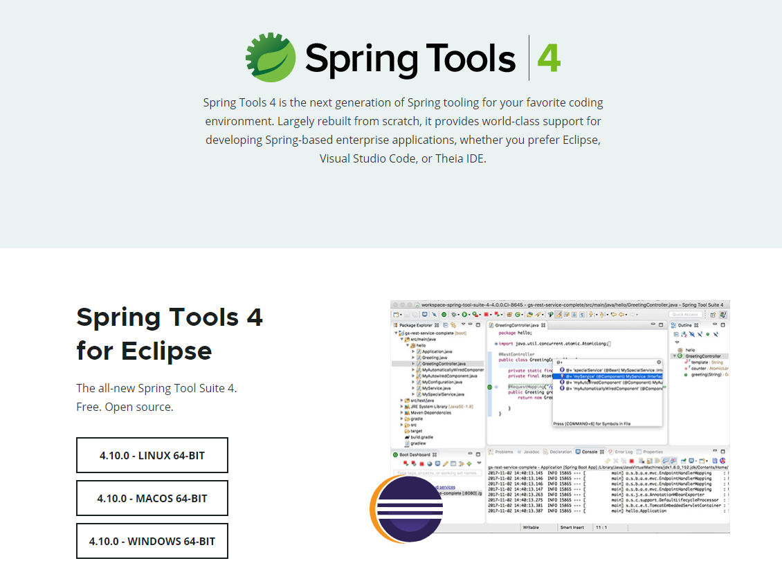 Spring Tool Suite4 latest download address (continuous update