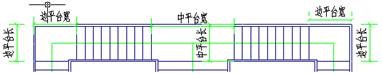 建筑CAD教程：CAD软件中怎么画双分三跑梯段？