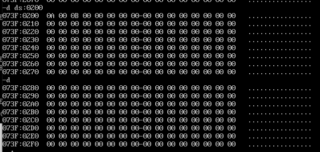 【汇编语言】DOSBox DEBUG的命令_dosbox 修改标志寄存器的值,使得进位标志位为1,符号标志位为1其他不变-CSDN博客