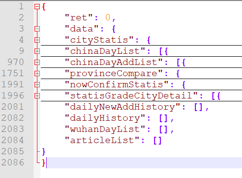 JSON 数据字段提取 一实例备忘