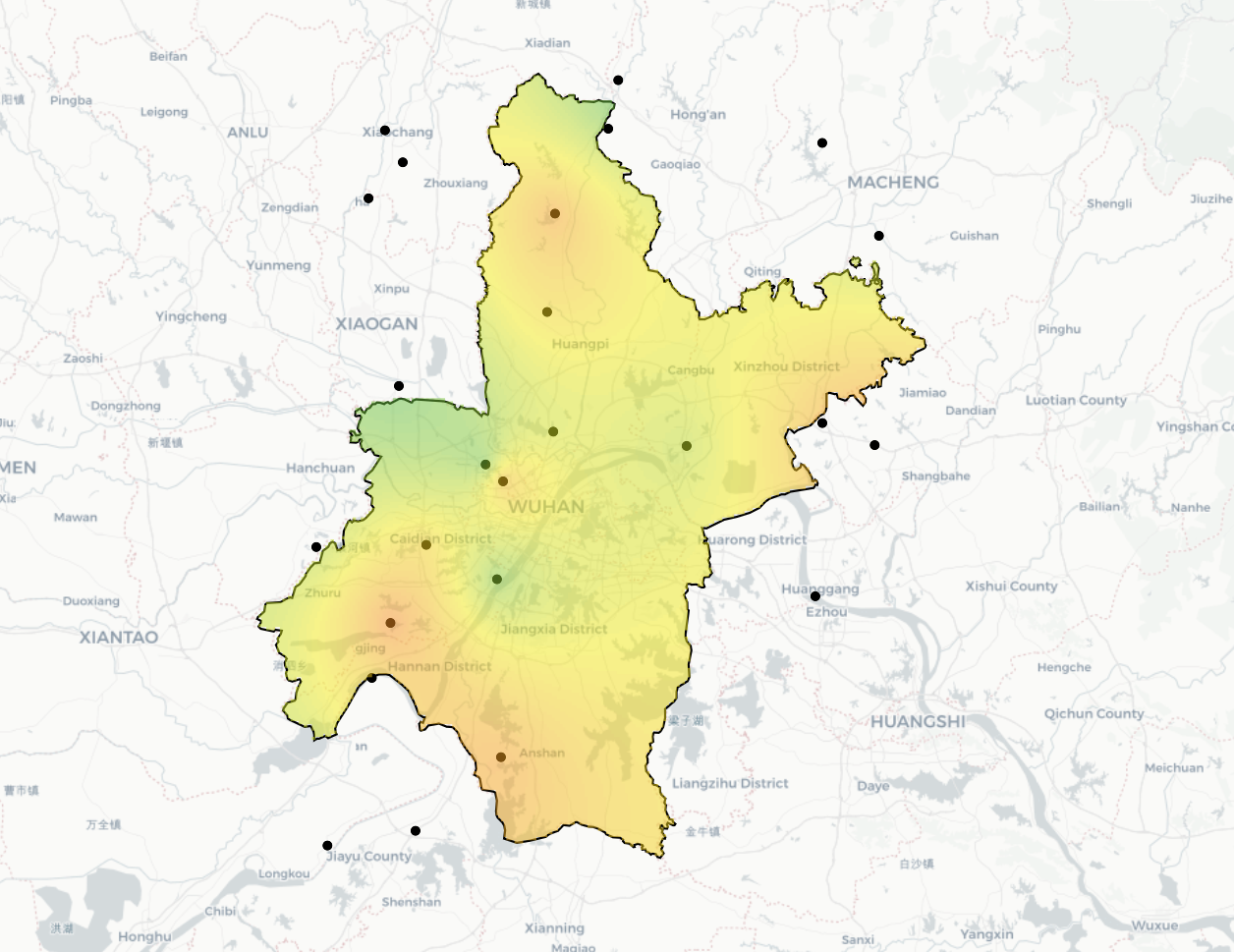 Mapboxgl + KrigingJS 实现插值图