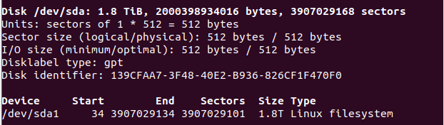 Ubuntu18.04 mount 2T mechanical hard drive - Programmer Sought