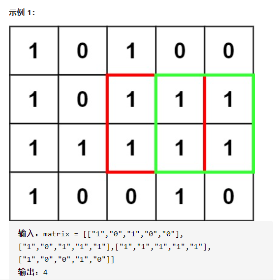 Leetcode  221. 最大正方形