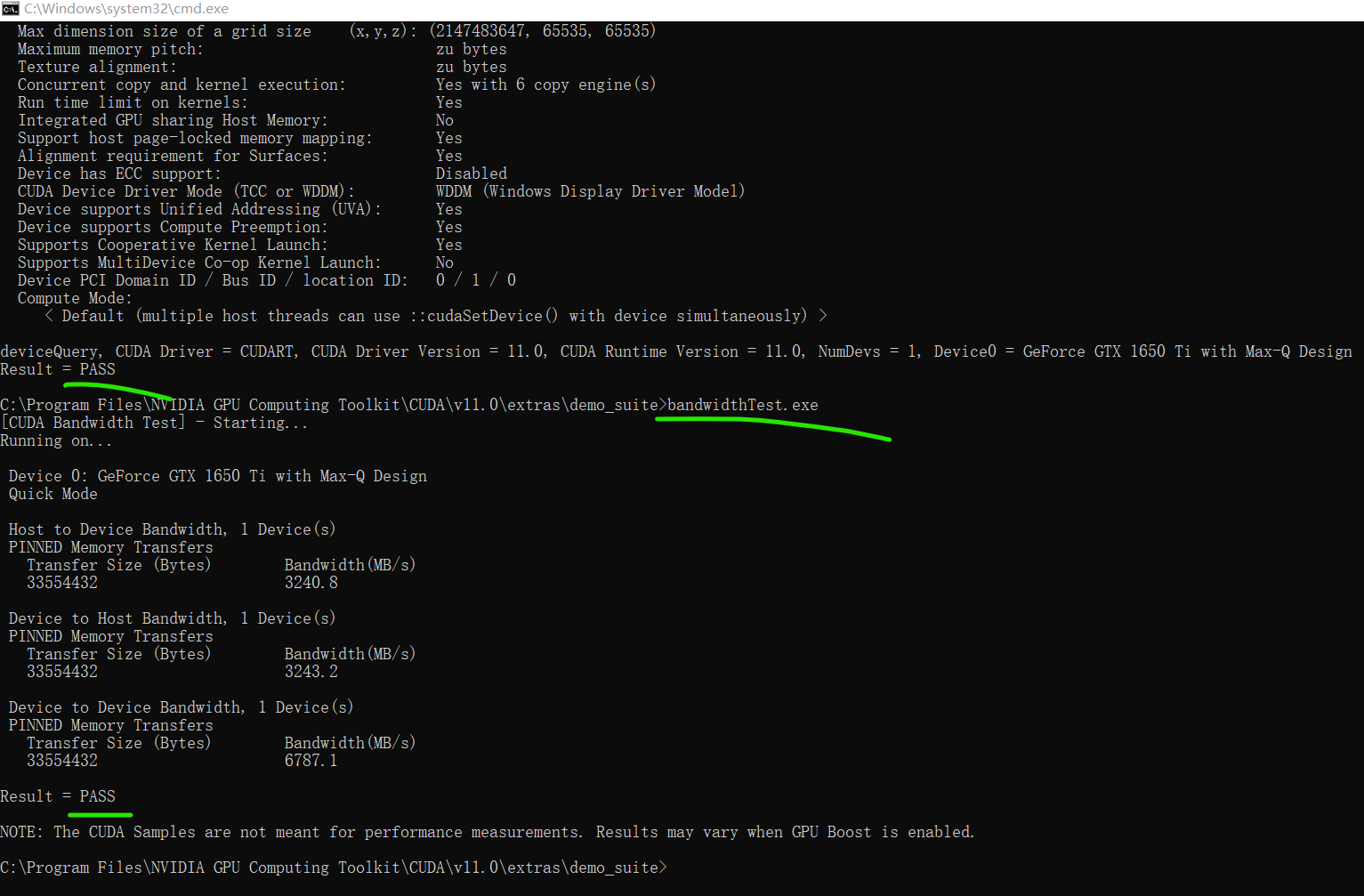 win10(GetForce GTX 1650 Ti)+cuda11.0.228+cudnn-x64-v8.0.2.39+Tensorflow-gpu2.4.1+Pytorch1.8.1（三）