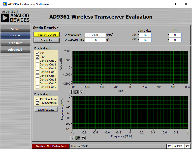 AD936x 配置软件介绍 上(AD936x Evaluation Software)