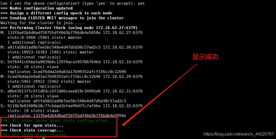 集群成功