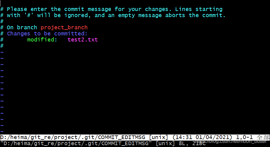 2021/4/1 git git commit进入编辑message页面如何退出_github 提交commit message怎么退出-CSDN博客
