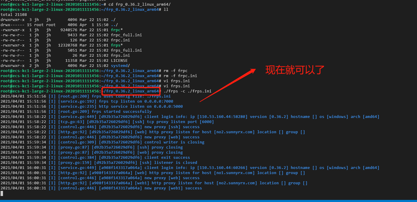 服务器安装frp时报错./frps cannot execute binary file Exec format