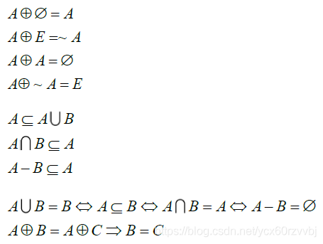 离散数学学习笔记----集合代数