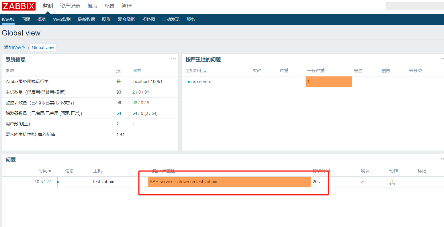 Zabbix 邮件报警