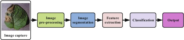 Fig. 1. Hand-crafted feature extraction and classification workflow.