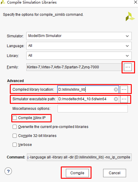 modelsim 10 comman