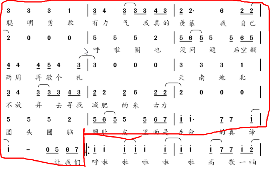 猪猪侠乐谱数字图片