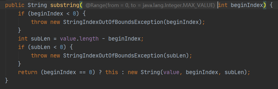 String.substring(1)的输出结果-CSDN博客