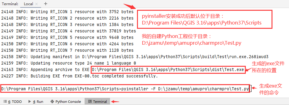 PyCharm下安装pyinstaller后打包.py文件为.exe文件的步骤「建议收藏」_https://bianchenghao6.com/blog__第6张