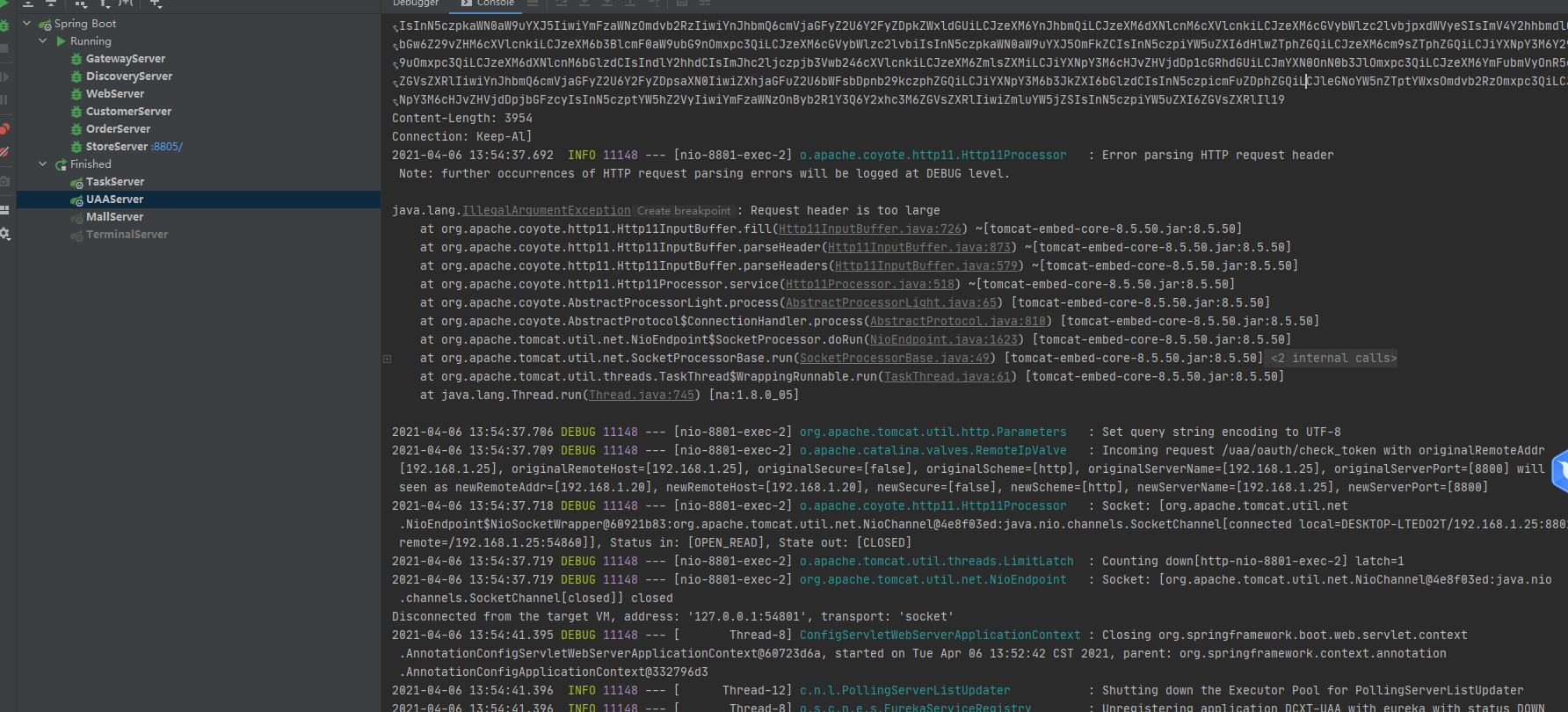 解决Request header is too large 头标Header过大问题_jwt过长导致request headers is