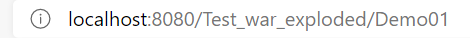在浏览器中后面加上Demo01