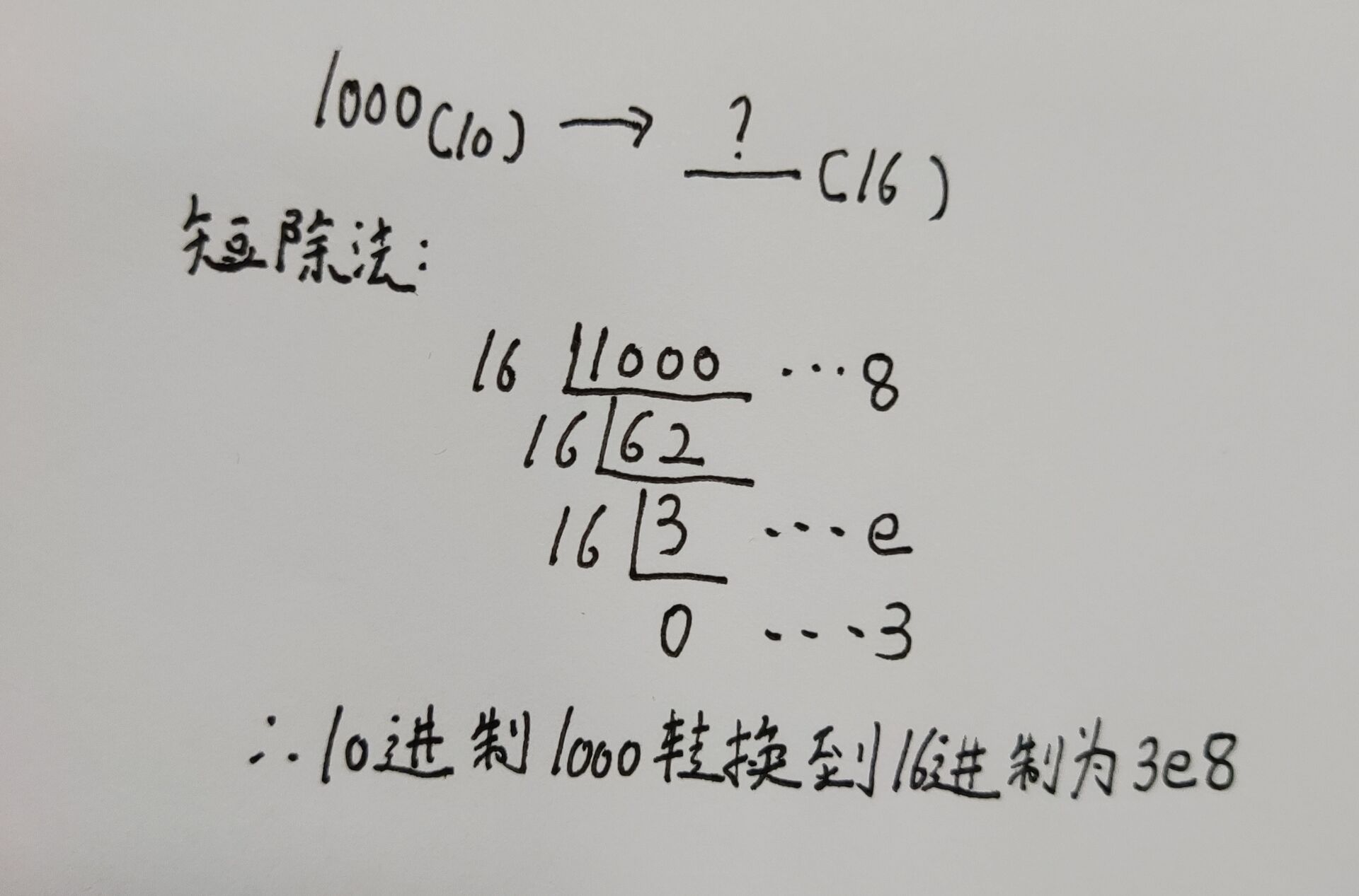 十进制转换为16进制