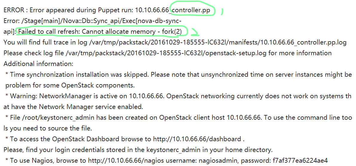 Openstack安装报错：Could not evaluate Cannot allocate memory fork(2)CSDN博客