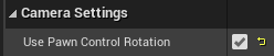 UsePawnCOntrolRotation