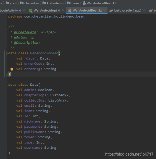 kotlin插件神器Json直接生成javaBean Kotlin Data Class_在线生成kotlin data-CSDN博客