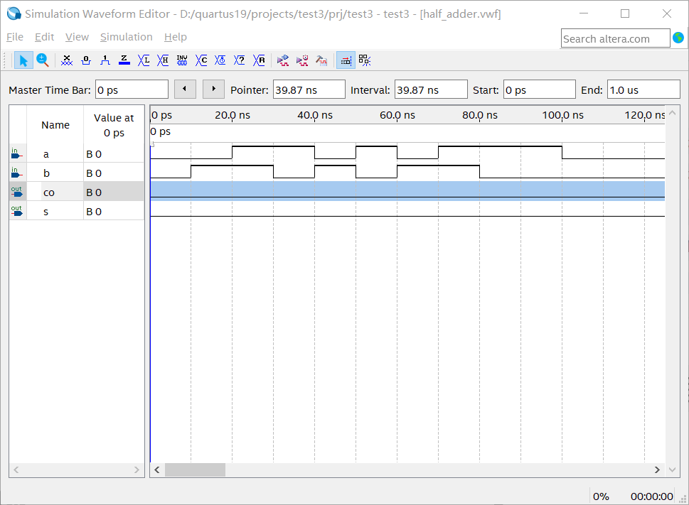 quartus下1位全加器的设计（两种方式）_error toplevel design entity "half_adder" is undCSDN博客