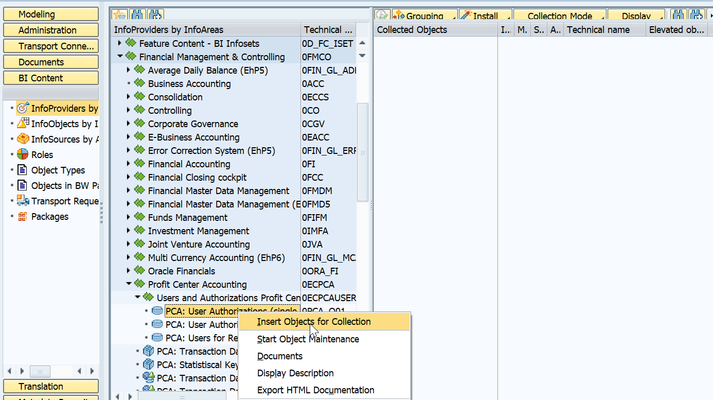 BW 02 provider、BWA、BI Content 、HANA、infocube、SID表