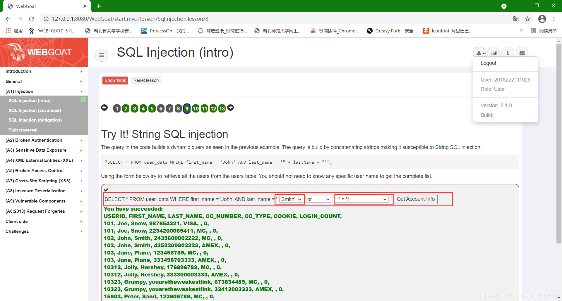 WebGoat SQL Injection intro webgoat Csdn CSDN Webgoat sql injection intro webgoat csdn csdn