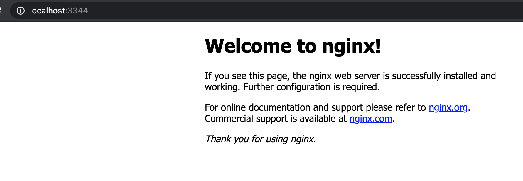 用宿主机端口访问Nginx