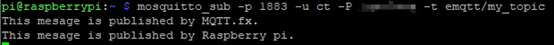 树莓派MQTT服务远程测试MQTT.fx