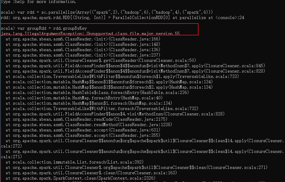 spark-java-lang-illegalargumentexception-unsupported-class-file-major-version-55