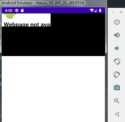 Android模拟器Webview打开网页报webpage not available