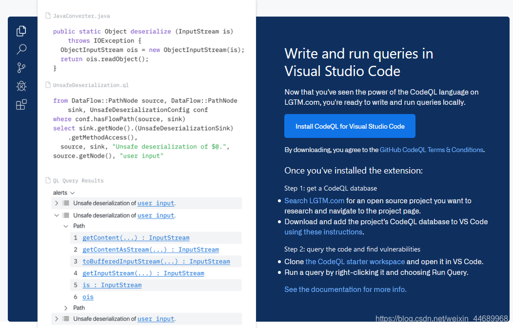 Codeql初学_codeql原理-CSDN博客