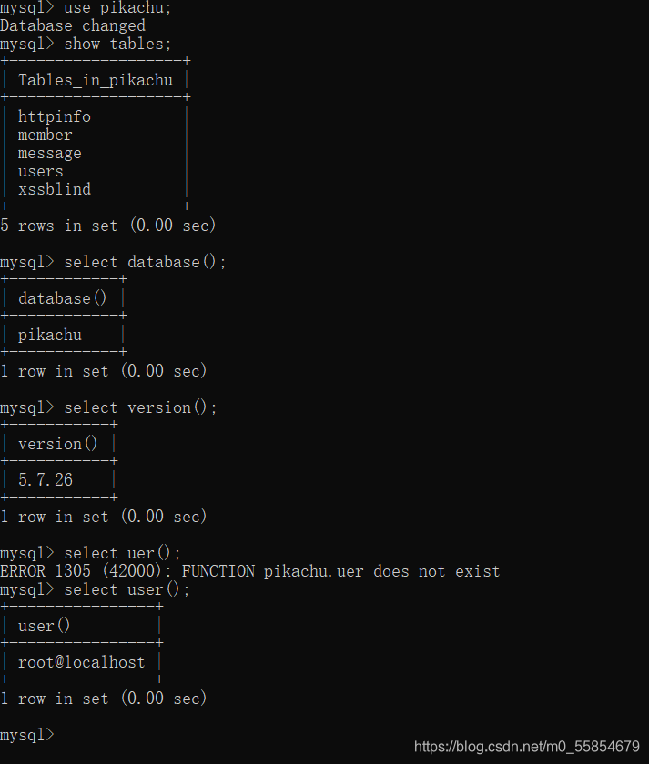 pikachu漏洞练习平台(SQL—Inject)