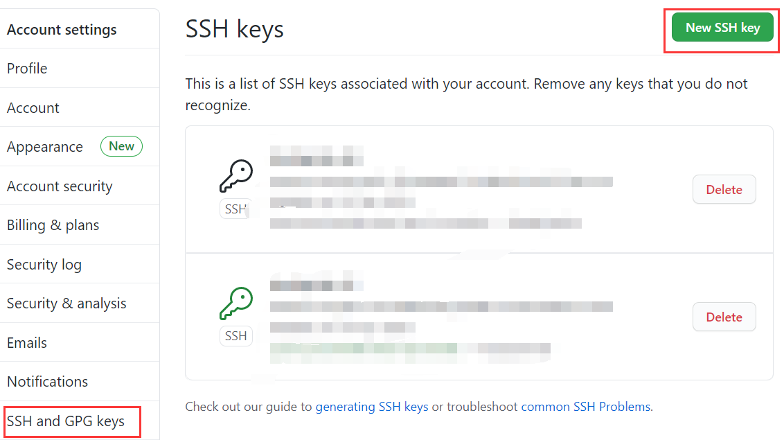 SSH key