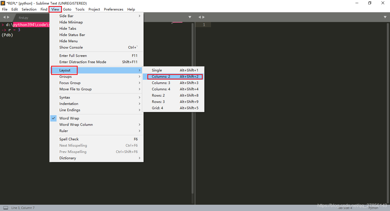 layout - columns  2